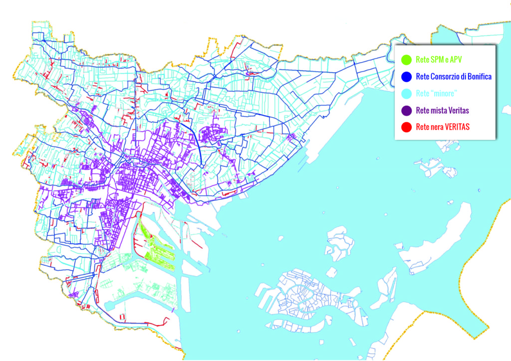 Reti Idrauliche indagate - Fonte Comune di Venezia