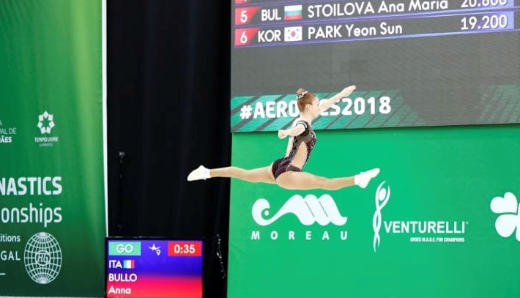 Anna Bullo campionessa aerobica di Scorzè