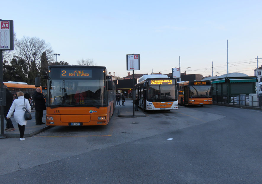 Actv: intensificate le corse di alcuni autobus a Mestre