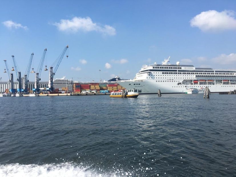 Le Grandi Navi ormeggiate a Porto Marghera, 20 luglio 2019