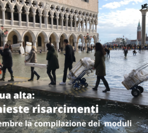 Acqua alta. Da lunedì le richieste e danni risarciti a inizio 2020