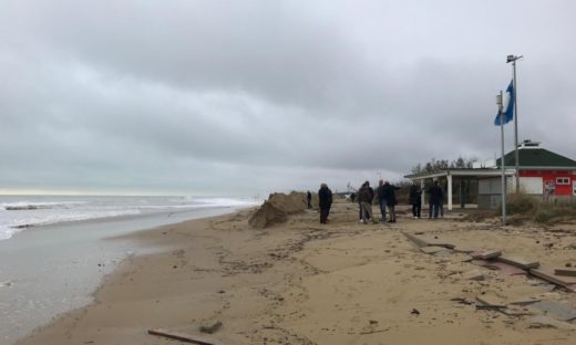 Litorale veneto: stabilimenti balneari spariti, acqua nelle strade