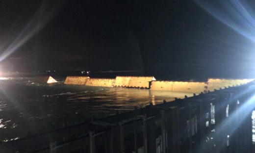 Mose: la barriera di Malamocco emerge dalle acque. Può difendere Venezia fino a 3 metri di marea eccezionale