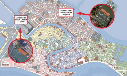 Venezia: 59 nuovi posti barca a tempo