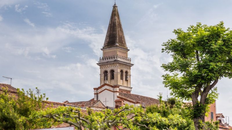 La chiesa del borgo di Malamocco, al Lido di Venezia