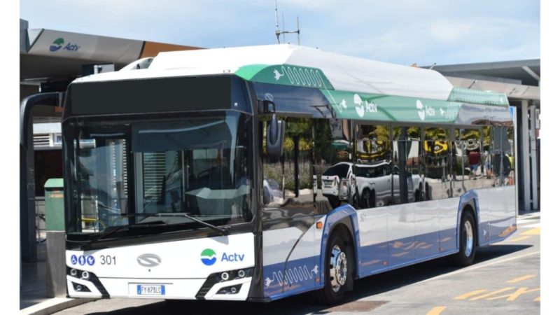 Autobus elettrico al Lido di Venezia