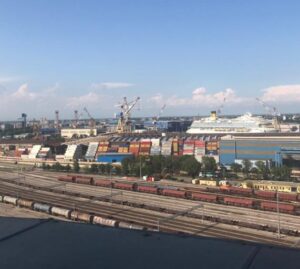 Area Fincantieri vista dall'ultimo piano della Venezia Heritage Tower