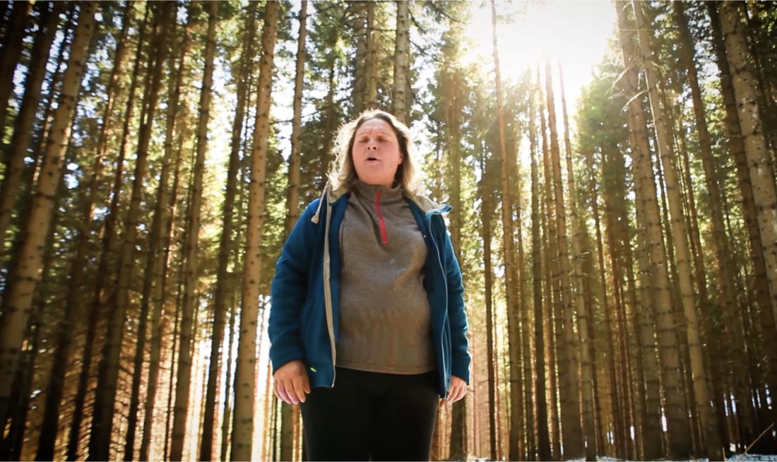 FrancescaGallo, interprete de "La Voce del Bosco"
