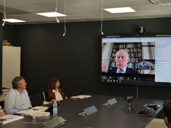 Il presidente della Comunità ebraica mondiale Ronald Lauder alla videoconferenza di presentazione del progetto al Ghetto di Venezia