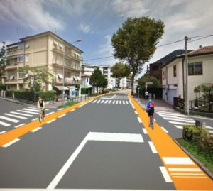Ciclabili a Mestre: una svolta colorata