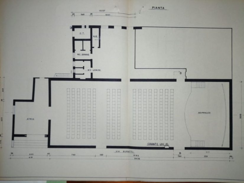 Cinema Excelsior planimetria