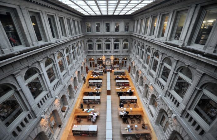 Venezia, 17/02/2011.Biblioteca Nazionale Marciana. Sale di lettura e depositi. (c)Andrea Pattaro/Vision