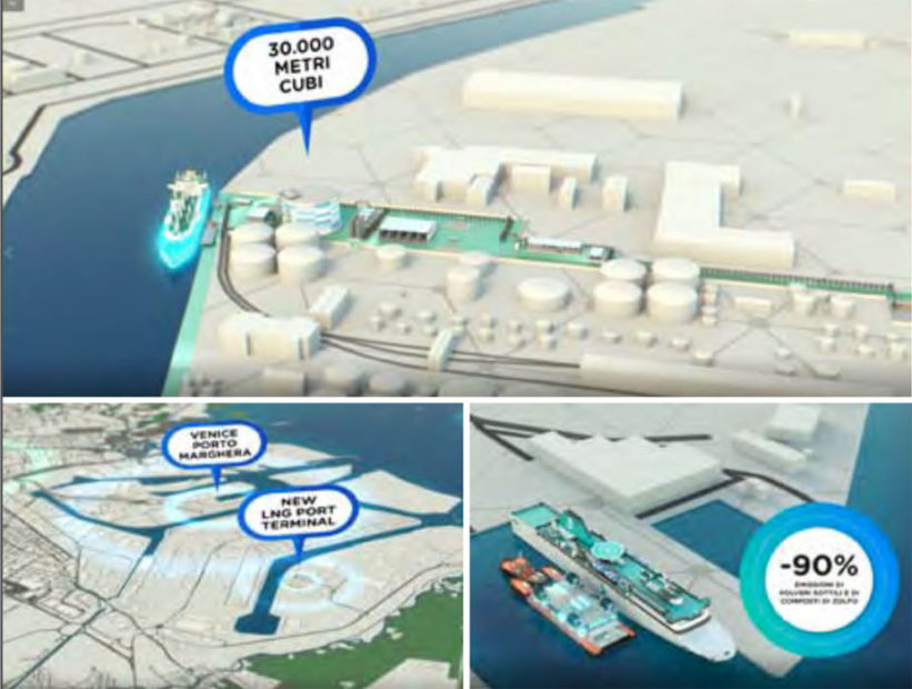 Hub LNG - terminal di stoccaggio e bettolina dual fuel