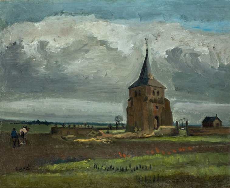 Van Gogh, La Vecchia torre Nuenen, 1884, olio su tela, Kroller-Muller Museum, Otterlo