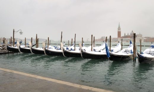 Neve a acqua alta. A Venezia rientra in funzione il MOSE