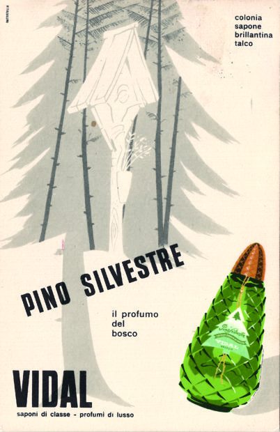 Pubblicita-per-la-linea-di-prodotti-Pino-Silvestre-1951_Collezione-Massimo-Orlandini-