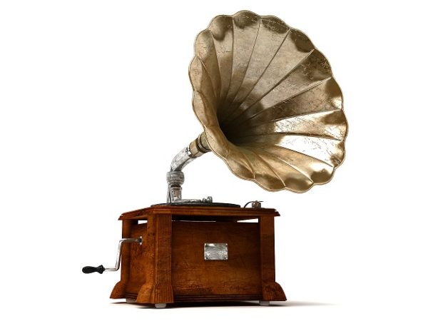 Grammofono antico vintage grounge musica