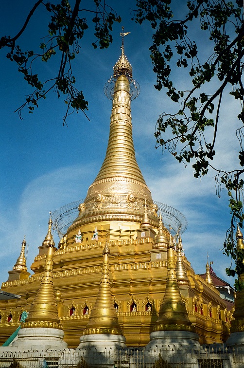 Monywa particolare pagoda di Thanboddhay Birmania