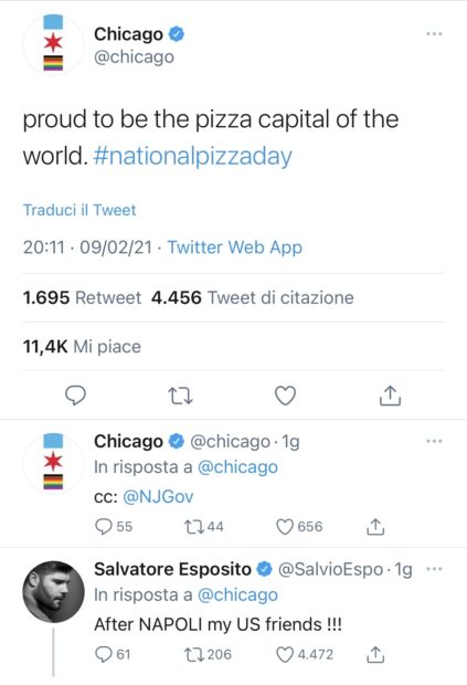 Tweet città di Chicago- Salvatore Esposito