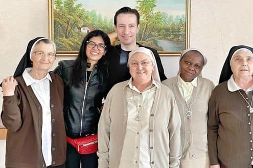 L'ambasciatore italiano del Congo Luca Attanasi con la moglie