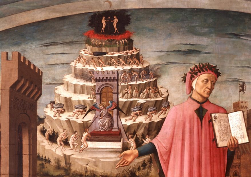 Dante e la montagna del Purgatorio