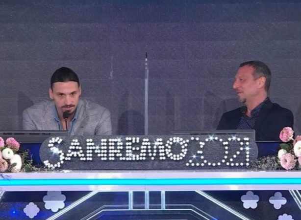 Sanremo 2021, Ibrahimovic e Amadeus in conferenza stampa