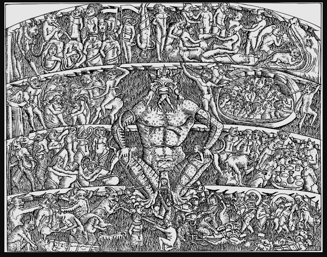 raffigurazione Inferno di Dante