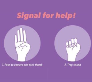 Signal for Help. Un segnale per aiutare le vittime di violenza domestica