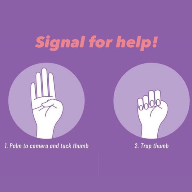 Signal for Help. Un segnale per aiutare le vittime di violenza domestica