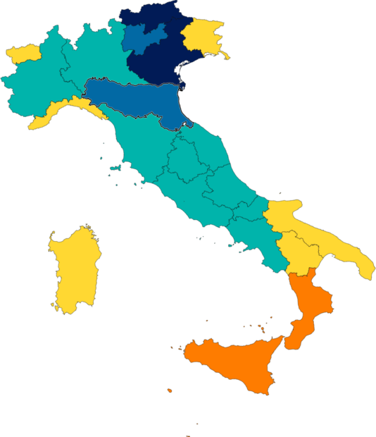 Somministrazione vaccini: Veneto e provincia autonoma di Bolzano in testa