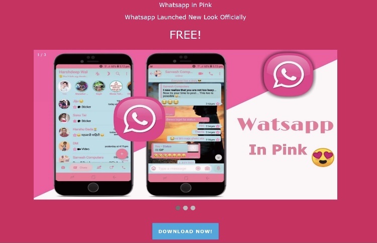 Tecnologia: Whatsapp rosa? Attenzione, è un virus
