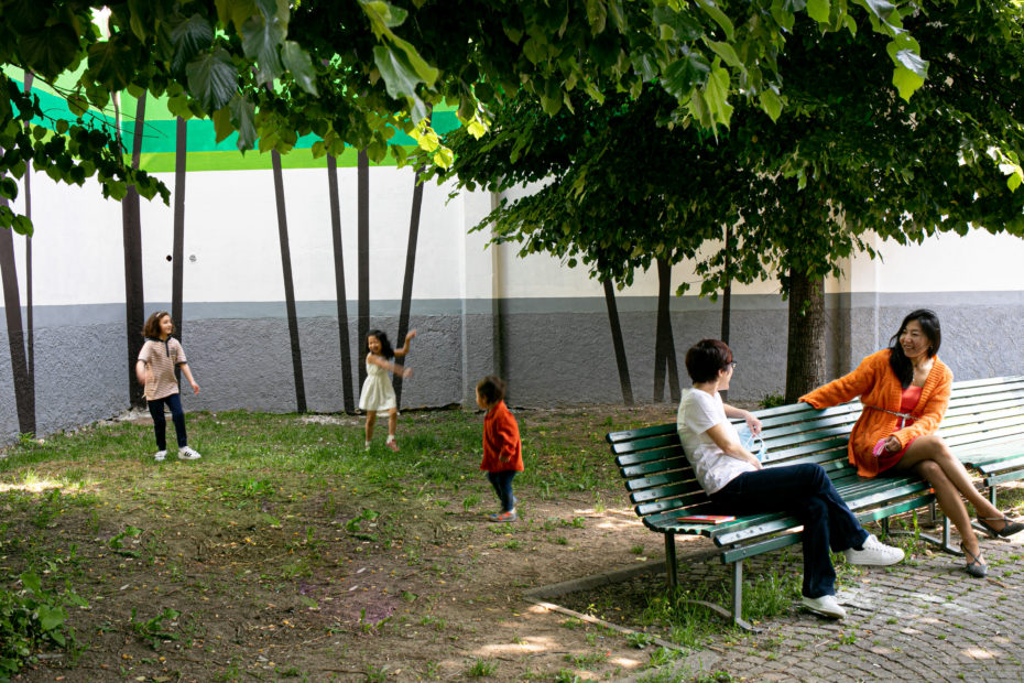 Il giardino dipinto che a Milano assorbe lo smog