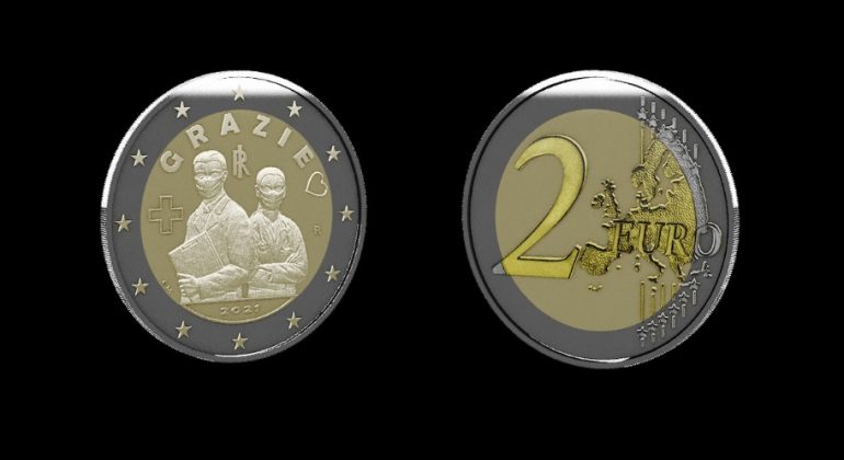 Una moneta speciale: l'Italia ringrazia gli operatori sanitari