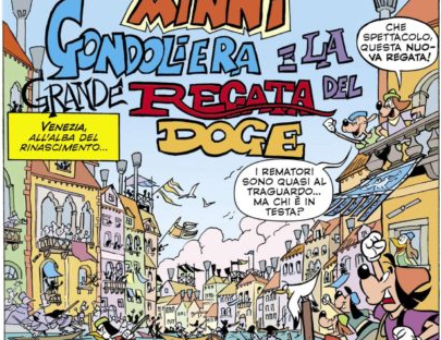 Topolino: nel prossimo numero una storia dedicata alla Regata Storica di Venezia.