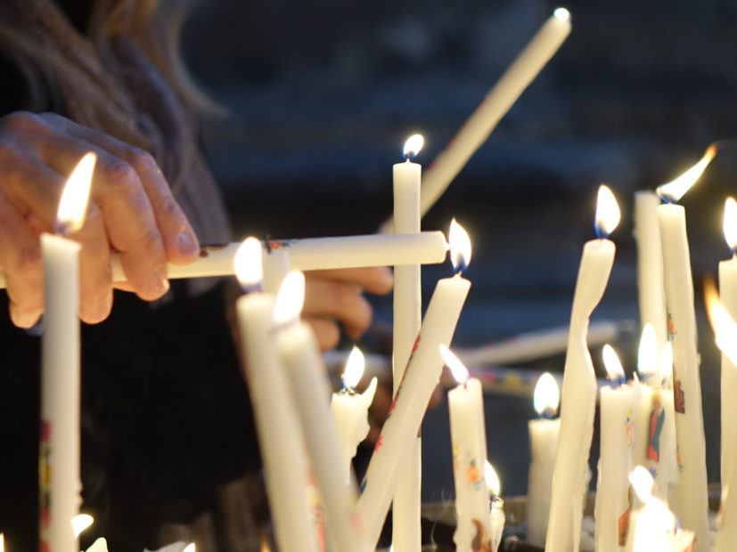 Madonna della Salute, candele