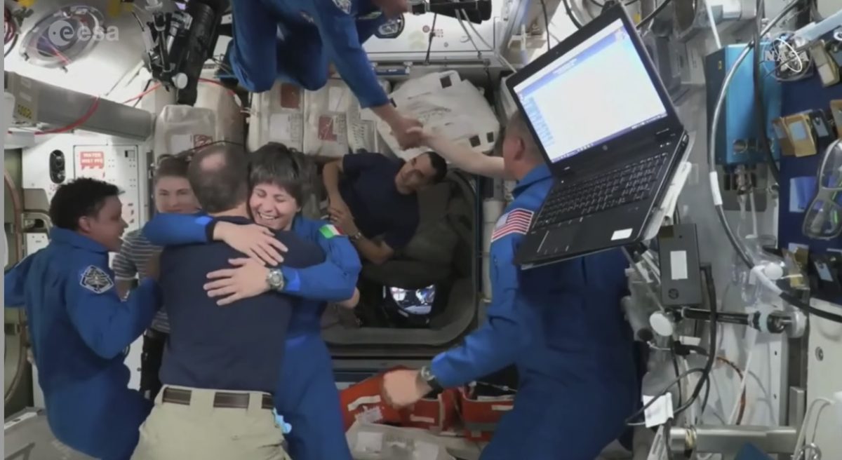  Samantha Cristoforetti nella Stazione Spaziale Internazionale