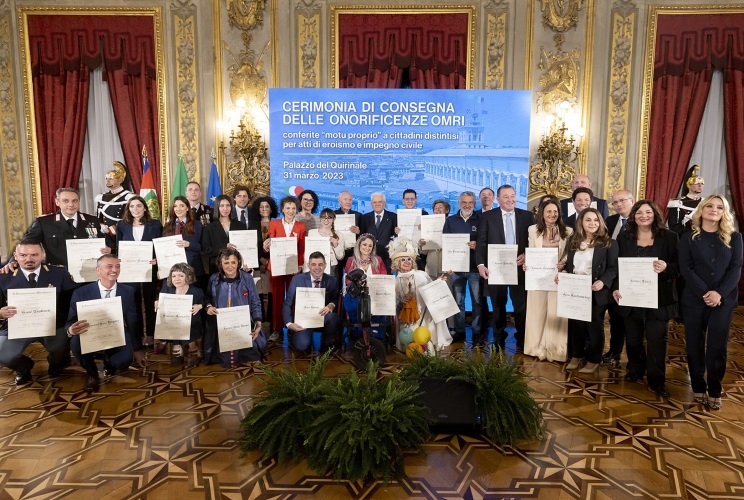 Ordine al Merito: i 30 cittadini premiati dal presidente Mattarella