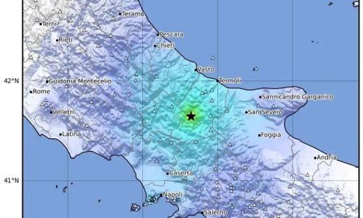 Terremoto: paura in Molise, scossa 4.6