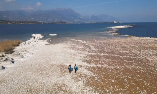 Lago di Garda mai così basso da 70 anni