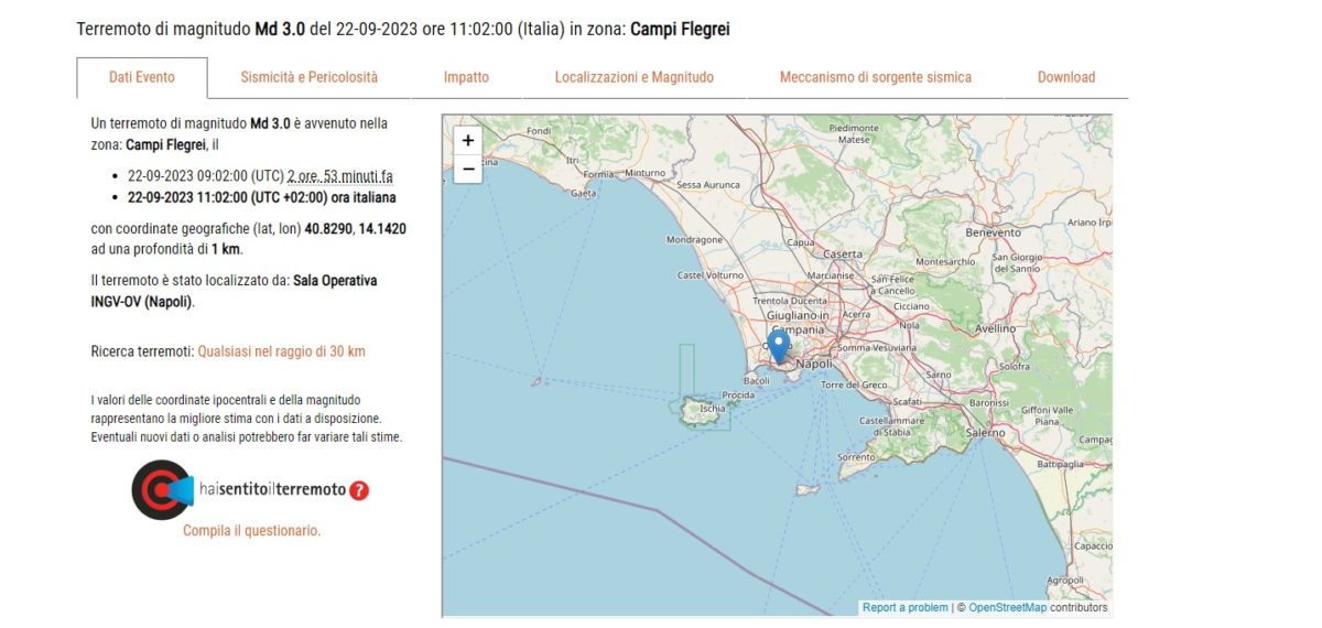 Terremoto ai Campi Flegrei: paura tra la popolazione