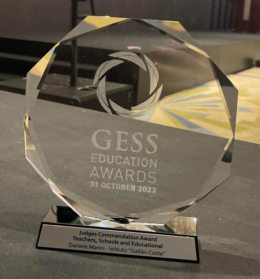 A un Prof italiano il Premio Speciale GESS Education Awards 2023