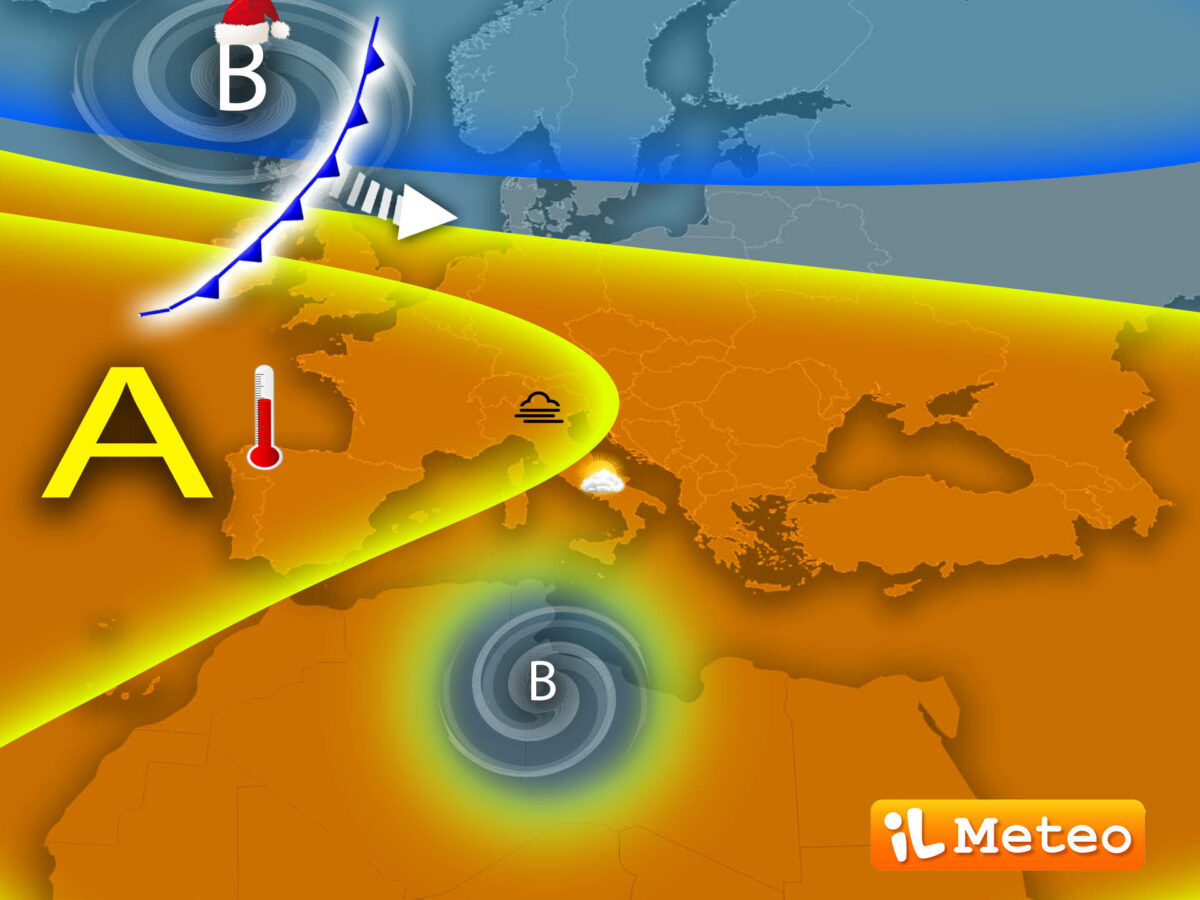 Meteo Natale: sole e temperature oltre la media stagionale