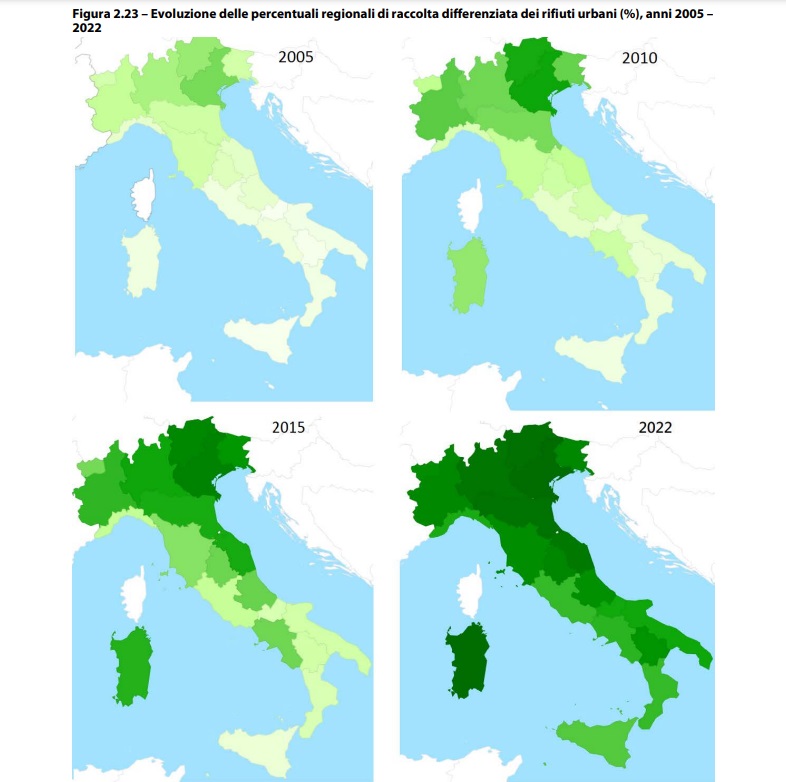 Rifiuti: il rapporto Ispra 2023