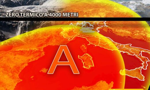 Riecco il caldo: “zero termico” a livelli estivi