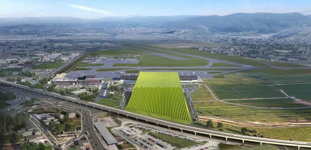 A Firenze, il primo aeroporto al mondo con vigna sul tetto
