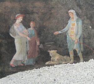 Scavi di Pompei: emerge un affresco ispirato alla guerra di Troia