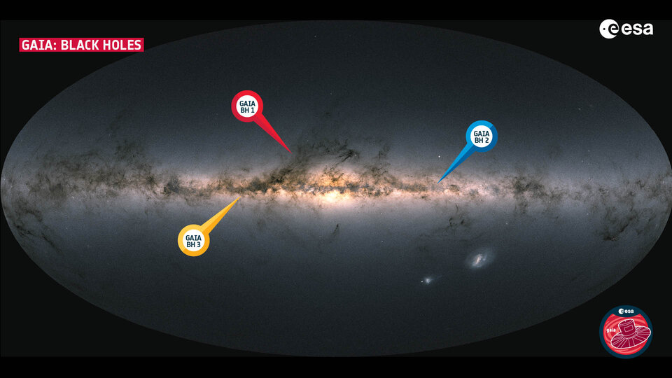 Gaia BH3: il buco nero più massiccio della Via Lattea