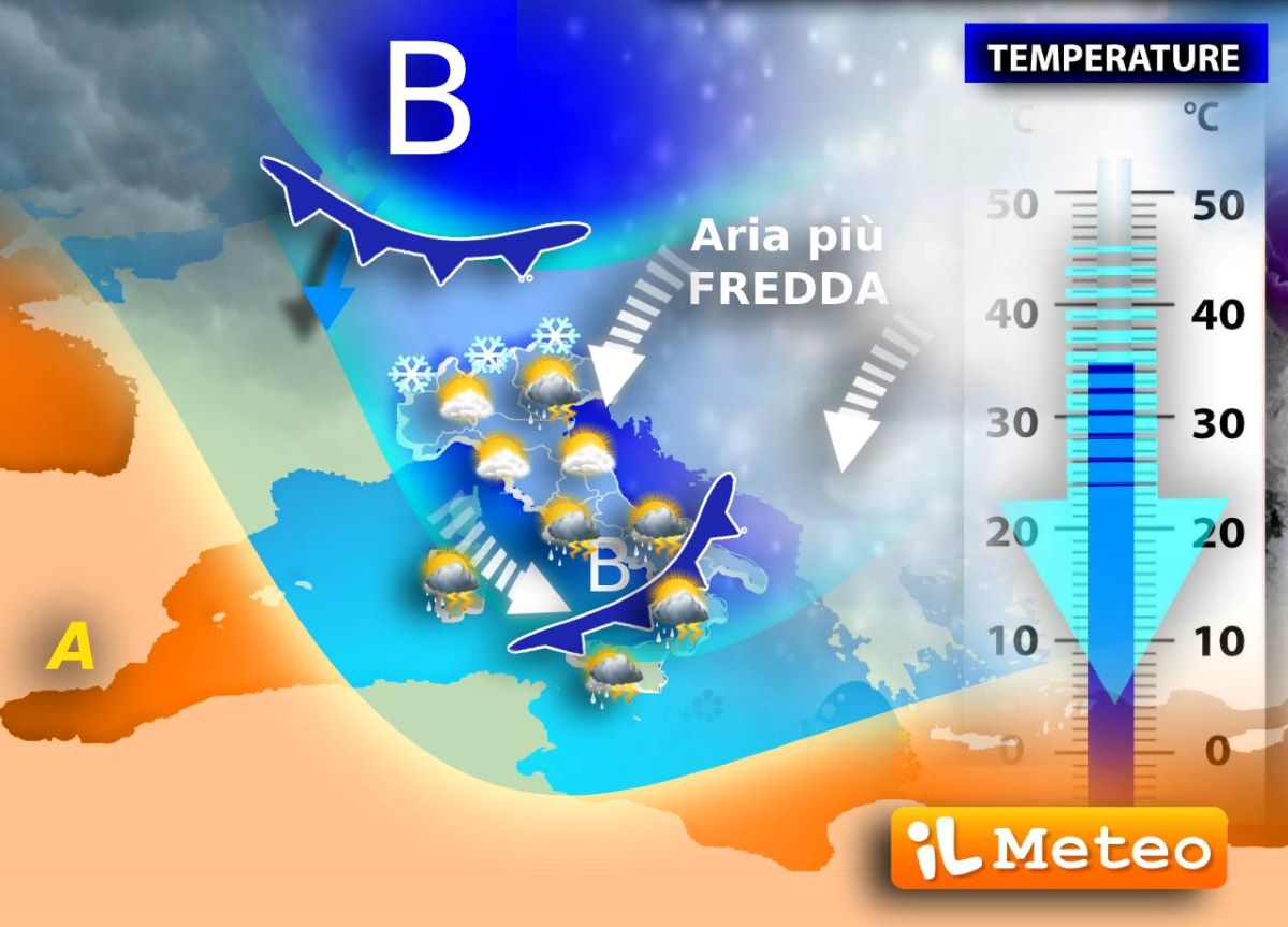 Meteo: weekend e ponte del 25 aprile tra freddo e neve