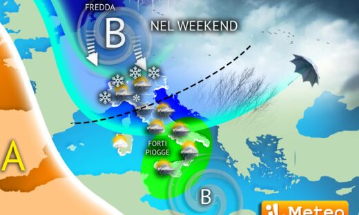 Venti forti, piogge, neve e freddo: arriva l’inverno