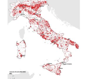 Le città italiane sempre meno “spugne”